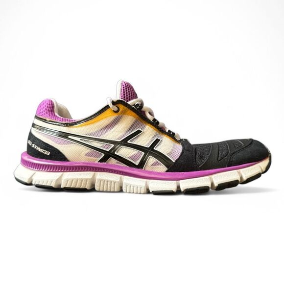 Asics Gel-Sting33 Multicolor Suede Mesh Running‎ Sneakers Size 8 - Picture 1 of 15